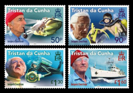 TRISTAN Da CUNHA 2022 PEOPLE The Legacy Of JACQUES COUSTEAU - Fine Set MNH - Tristan Da Cunha