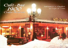 13162418 Crans-Montana Cafe Bar 1900 Winterpanorama Crans-Montana - Autres & Non Classés