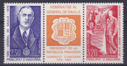 Homenatge Al General De Gaule Andorra  Neufs Sans Charnières ** - Unused Stamps