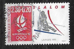 " Jeux Olympiques Albertville - Slalom" 1991 - 2676 - Oblitérés