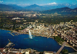 13161150 Geneve GE La Ville Et Le Mont Blanc Alpes Vue Aérienne Geneve GE - Sonstige & Ohne Zuordnung