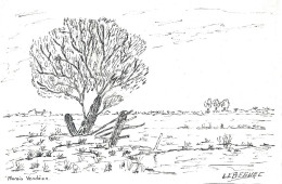 [85] Vendée >  Marais Vendéen Dessin Encre De Bernard Le Béguec - Autres & Non Classés