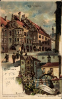 Lithographie München Bayern, Hofbräuhaus - Other & Unclassified