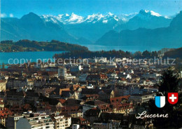 13157801 Luzern Vierwaldstaettersee Stadtpanorama Mit Alpen Luzern Vierwaldstaet - Andere & Zonder Classificatie