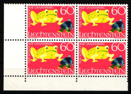 Liechtenstein 520 Postfrisch Als 4er Einheit #JJ106 - Altri & Non Classificati