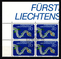 Liechtenstein 594 Gestempelt Als 4er Einheit #JJ133 - Other & Unclassified