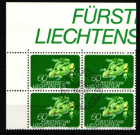 Liechtenstein 593 Gestempelt Als 4er Einheit #JJ130 - Altri & Non Classificati