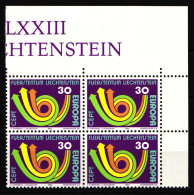 Liechtenstein 579 Postfrisch Als 4er Einheit #JJ250 - Autres & Non Classés