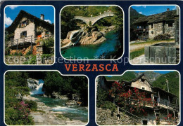 13155698 Verzasca Ortsmotive Bruecke Wasserfall Verzasca - Other & Unclassified