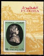 FUJEIRA 1971 MOZART BLOCK  MI No BLOCK 76 MNH VF!! - Muziek