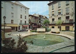 CPSM / CPM 10.5 X 15 Hérault BEDARIEUX La Fontaine  Commerces Charcuterie  Bar - Bedarieux