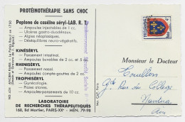 PREO 4FR BLASON CARTE PUB LABORATOIRE PARIS XXE - 1953-1960