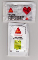 Sachet De Sucre " DELTA O Café Preferido Dos Portugueses " Coeur Sur Fond Gris (scann Recto-verso) [S090]_Di109 - Suiker