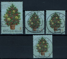 België OBP 3733/3734 - Merry Christmas - Christmas Tree - Gebruikt