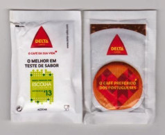 Sachet De Sucre " DELTA O Café Preferido Dos Portugueses " Assiette (scann Recto-verso) [S093]_Di127 - Sucres