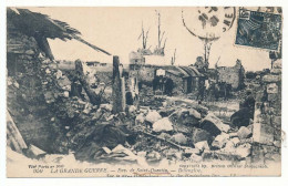 CPA 9 X 14 Aisne Environs De SAINT QUENTIN Sur La Ligne Hindenburg La Grande Guerre   Ruines D'un Village - Saint Quentin