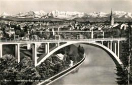 13142972 Bern BE Eisenbahnbruecke Und Die Alpen Bern BE - Other & Unclassified