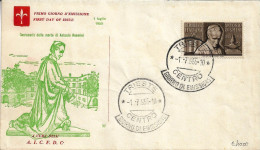 Fdc AICFDC/Italia: ROSMINI 1955; No Viaggiata; AF_Trieste - FDC