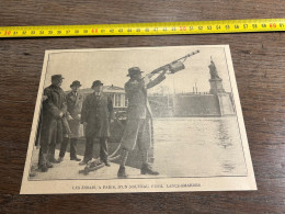 1930 GHI16 ESSAIS, A PARIS, D'UN NOUVEAU FUSIL LANCE-AMARRES Pont De Grenelle William Schermuly - Collezioni