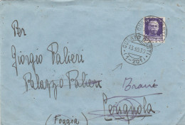 E 349 Quarto D'Asti (Alessandria) Frazionario 1-201 Del 1930 - Storia Postale