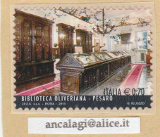 USATI ITALIA 2014 - Ref.1269 "BIBLIOTECA OLIVERIANA, PESARO" 1 Val. - - 2011-20: Used