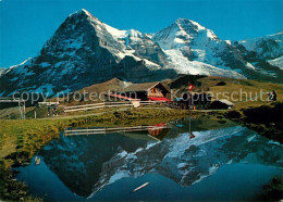 13127543 Kleine Scheidegg Interlaken Bergsee Wasserspiegelung Berggasthaus Eiger - Altri & Non Classificati