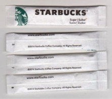 3 Sachets Stick Sucre " STARBUCKS " (S311) _Di509 - Azúcar