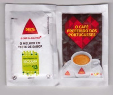 Sachet De Sucre " DELTA O Café Preferido Dos Portugueses " Assiette Portugal (scann Recto-verso) [S089]_Di120 - Sucres