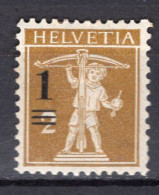 T3293 - SUISSE SWITZERLAND Yv N°145 * - Unused Stamps