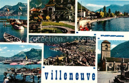 13123571 Villeneuve VD Teilansichten Genfersee Alpen Villeneuve VD - Autres & Non Classés