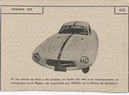 X121248 DOCUMENT VOITURE AUTOMOBILE PEGASO 102 - Automobili