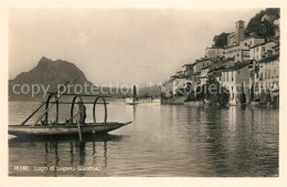 13116310 Gandria Lago Di Lugano Teilansicht Fischerboot Fahrgastschiff Gandria - Autres & Non Classés