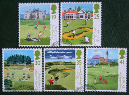 GOLF Scottish Golf Courses (Mi 1522-1526) 1994 Used Gebruikt Oblitere ENGLAND GRANDE-BRETAGNE GB GREAT BRITAIN - Usati