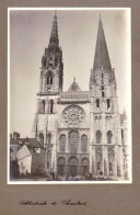 2 PHOTOS ORIGINALES " Cathédrale De Chartres Et Portail Du Beau Dieu " 1928/29 " " PHOT102A ET B - Luoghi