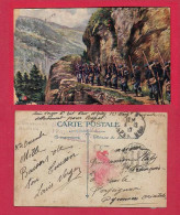 AF303 GUERRE1914 LVC T3  SECTION EN RECONNAISSANCE CHASSEURS ALPINS FRANCHISE MILITAIRE 6° BON CHASSEURS EMPRUNT NATO - Regimenten