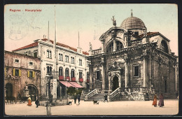 AK Ragusa, Hauptplatz Mit Denkmal  - Croatie