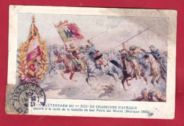 AF373  MILITARIA  LE DRAPEAU  DU 2° ZOUAVES   BATAILLE DE SOLFERINO  1859  COLLECTION  DU PETIT PARISIEN N°5 - Regimente