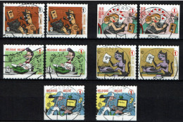 België OBP 3715/3719 - Zegels Uit Boekje B79 - Schrijfmachines, Les Machines à écrire, Typewriters - Used Stamps