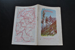 GUIDE DE CHAMONIX Gracieusement Offert Par Le Syndicat Des Hôteliers Circa 1910 1920 Chemins De Fer P.L.M. Plan Carte  - Dépliants Touristiques