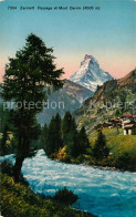 13114613 Zermatt VS Paysage Et Mont Cervin Landschaftspanorama Matterhorn Wallis - Sonstige & Ohne Zuordnung