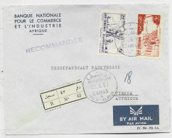 SYRIA SYRIE 25P+PA 40 LETTRE COVER REC AIR MAIL DAMAS 27.6.1957 TO AUTRICHE AUSTRIA - Syrien