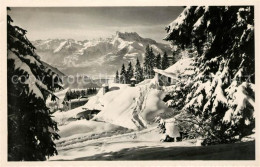 13114181 Leysin Winterlandschaft Dents Du Midi Alpen Leysin - Andere & Zonder Classificatie