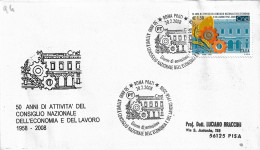 Fdc Ditta Ignota: CNEL (2008); No Viaggiata; Annullo Speciale Roma Prati - FDC