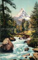 13114173 Zermatt VS Partie An Der Visp Blick Zum Matterhorn Landschaftspanorama  - Andere & Zonder Classificatie