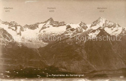 13113931 Gornergrat Zermatt Alpenpanorama Walliser Alpen Gornergrat Zermatt - Andere & Zonder Classificatie