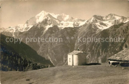 13113903 Graechen VS Buennig Alp Gebirgspanorama Weisshorn Bieshorn Barrhoerner  - Sonstige & Ohne Zuordnung