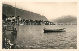 13113840 Montreux VD Lac Leman Et Les Dents Du Midi Montreux - Andere & Zonder Classificatie