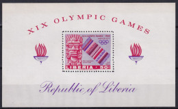 Bloc Liberia Olympic Games 1968 Neufs Sans Charnières ** - Liberia