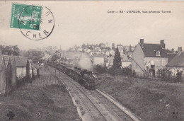 18-VIERZON VUE PRISE DU TUNNEL TRAIN - Vierzon