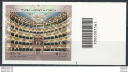 2013 Italia Teatro La Fenice Codice A Barre ND Unif. 3496A - Andere & Zonder Classificatie